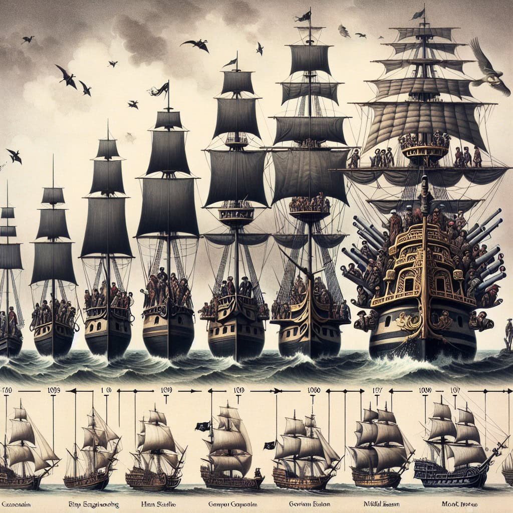 The Evolution of Pirate Ships: From Simple Vessels to Fearsome Warships