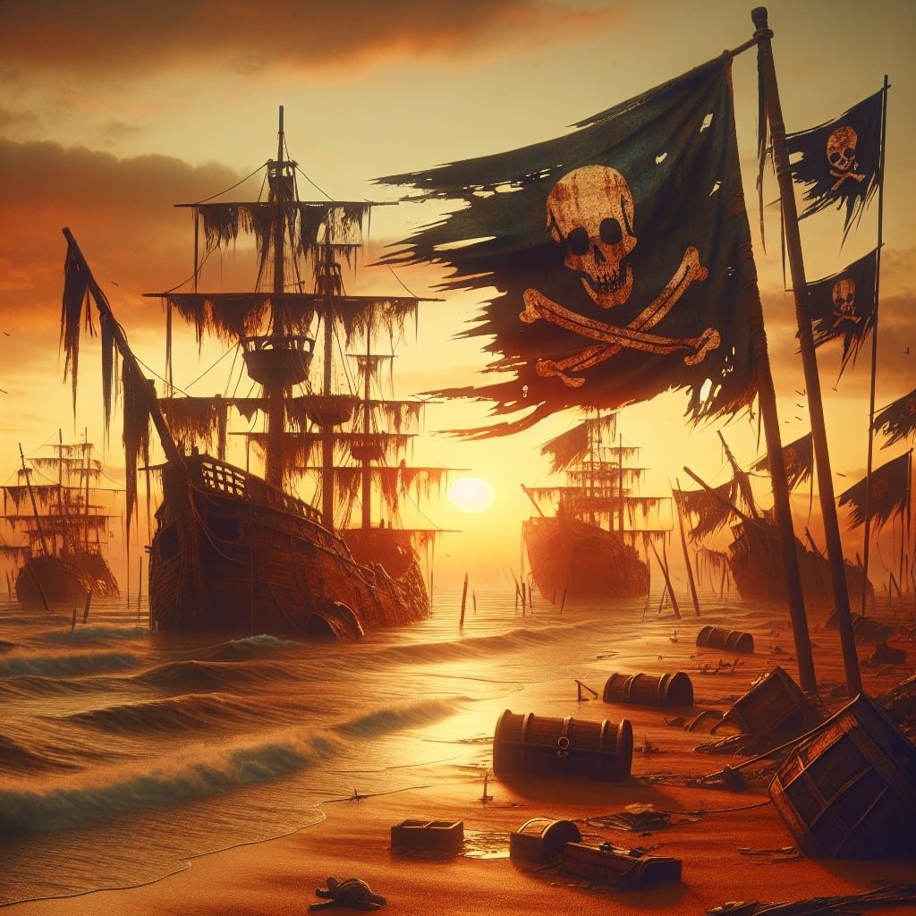 How did the great pirate era end?