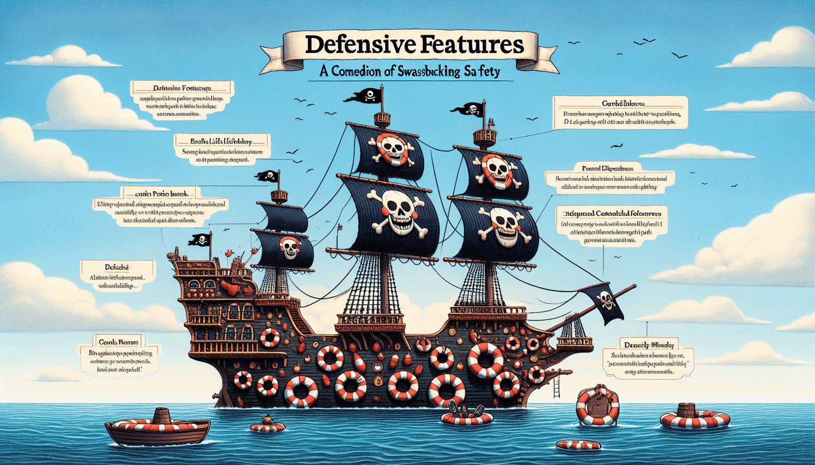 defensive features of pirate ships a comedians take on swashbuckling safety 1