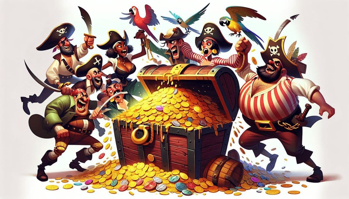 Dividing Plunder: The Comedic Chaos of Pirate Treasure Shares