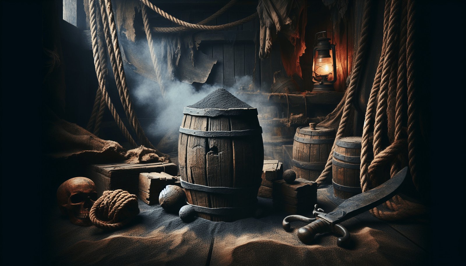 explosive secrets gunpowder storage on pirate vessels