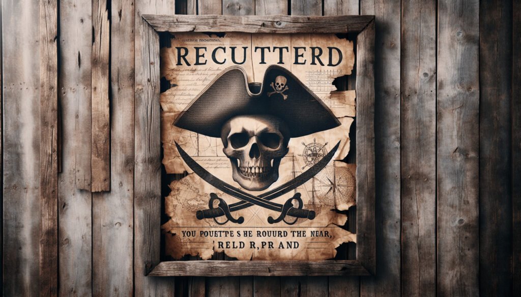 Pirate Recruitment Posters and the Art of Irreverent Persuasion