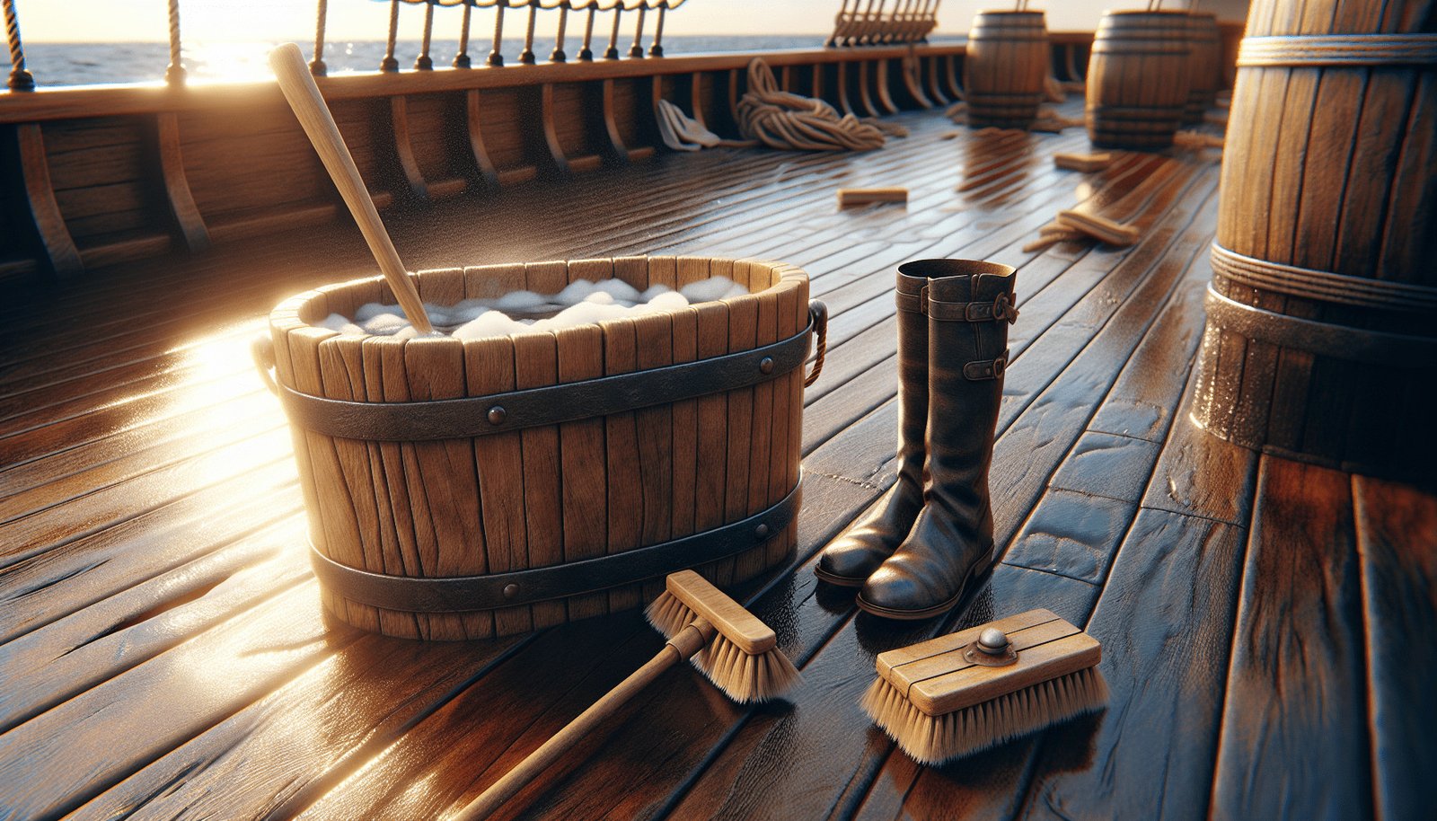 Swabbing the Deck: A Pirates Cleaning Ritual